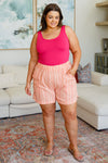 Go With It High Rise Striped Shorts - Maple Row Boutique 