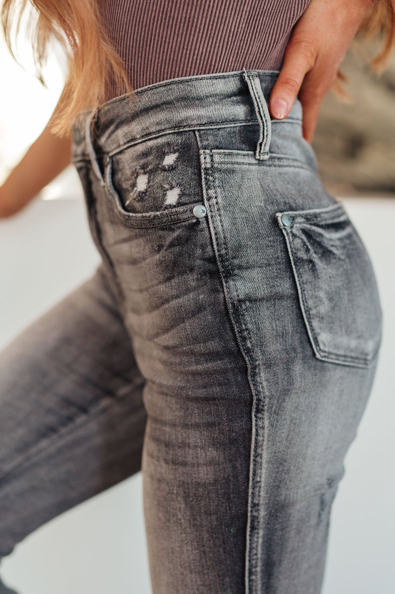 Hadley High Rise Control Top Release Hem Skinny - Maple Row Boutique 