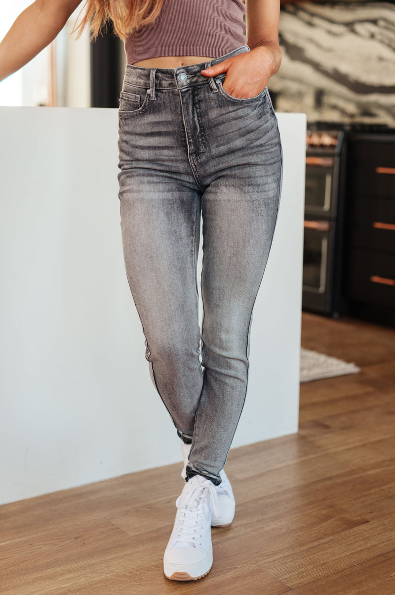 Hadley High Rise Control Top Release Hem Skinny - Maple Row Boutique 