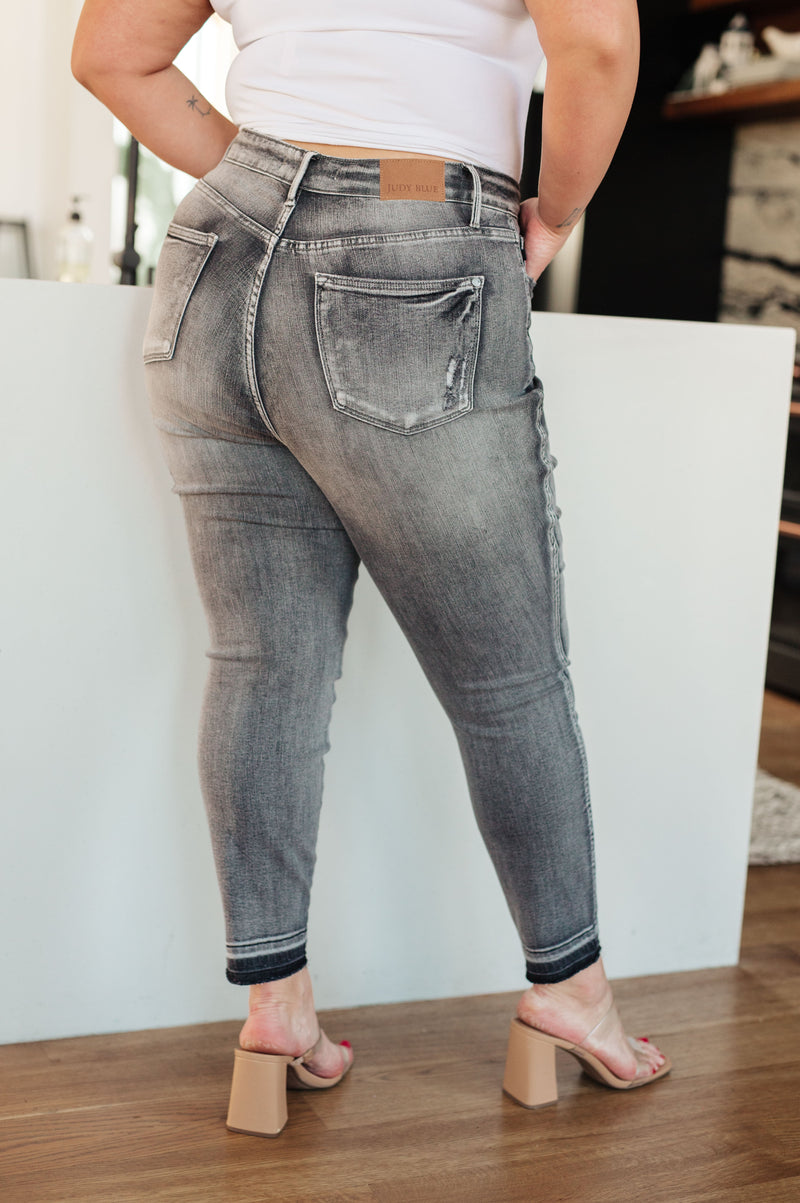 Hadley High Rise Control Top Release Hem Skinny - Maple Row Boutique 
