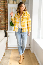 Hard To Miss Shacket In Mustard - Maple Row Boutique 