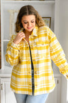 Hard To Miss Shacket In Mustard - Maple Row Boutique 