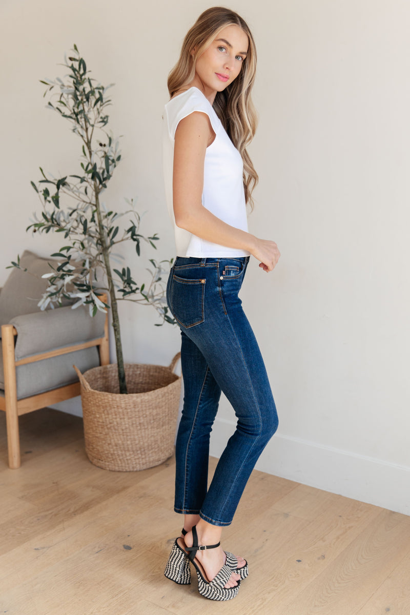 Here I Am For the First Time Top in White - Maple Row Boutique 