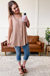 Sleeveless Tunic In Natural Wild - Maple Row Boutique 