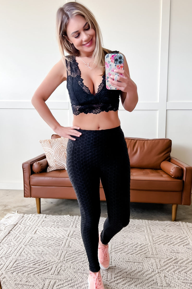 Layering Bralette In Black Lace - Maple Row Boutique 