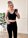 Ultra Soft Bra/Cami In Black - Maple Row Boutique 