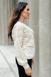 Into The Fringe Top in Beige - Maple Row Boutique 