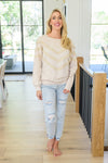 Into The Fringe Top in Beige - Maple Row Boutique 