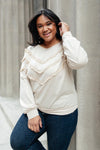 Into The Fringe Top in Beige - Maple Row Boutique 