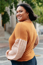 Jennica Top in Warm Spice - Maple Row Boutique 