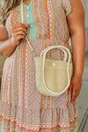 Lead the Way Woven Bucket Bag - Maple Row Boutique 