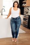 London Midrise Cuffed Boyfriend Jeans - Maple Row Boutique 