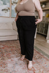 Love Me Dearly High Waisted Pants in Black - Maple Row Boutique 