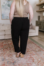 Love Me Dearly High Waisted Pants in Black - Maple Row Boutique 