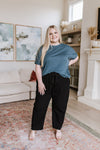 Love Me Dearly High Waisted Pants in Black - Maple Row Boutique 