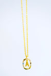 Mi Amor Gold Dipped Initial Necklace - Maple Row Boutique 