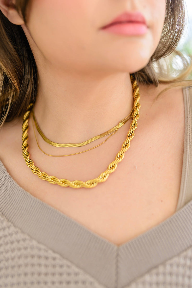 Midas Touch Classic Rope Chain - Maple Row Boutique 