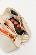New Dawn Large Capacity Cosmetic Bag in White - Maple Row Boutique 