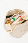 New Dawn Large Capacity Cosmetic Bag in White - Maple Row Boutique 