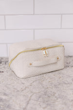 New Dawn Large Capacity Cosmetic Bag in White - Maple Row Boutique 