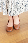On Your Toes Ballet Flats in Camel - Maple Row Boutique 