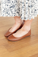 On Your Toes Ballet Flats in Camel - Maple Row Boutique 