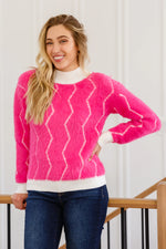 Pop Culture Zig Zag Sweater - Maple Row Boutique 