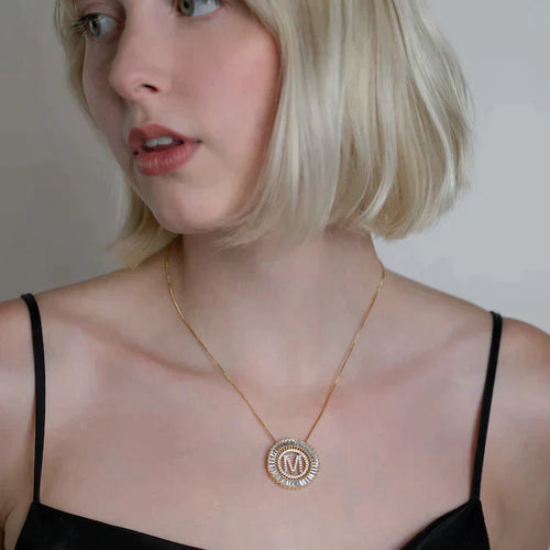 PREORDER: Radiant Initial Necklace - Maple Row Boutique 