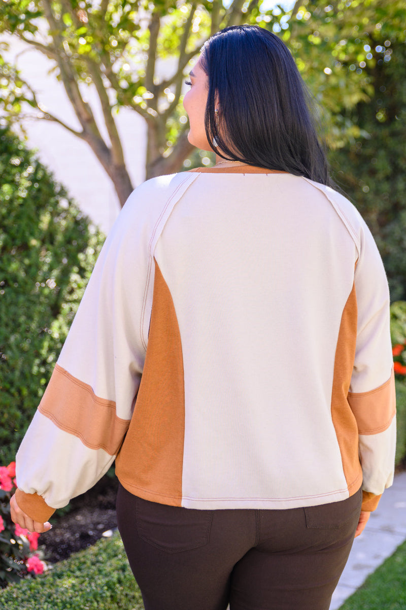 Status Quo Boxy Long Sleeve Top - Maple Row Boutique 