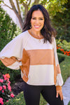 Status Quo Boxy Long Sleeve Top - Maple Row Boutique 