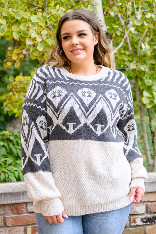 Summit Sweater In Charcoal - Maple Row Boutique 