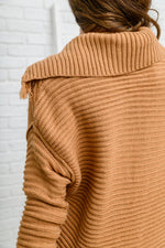 Travel Far & Wide Sweater in Taupe - Maple Row Boutique 