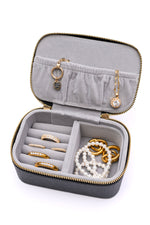 Travel Jewelry Case in Black - Maple Row Boutique 