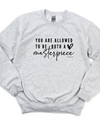 YOU ARE A MASTERPIECE POSITIVE VIBES SWEATSHIRT - Maple Row Boutique 