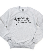 FOCUS ON THE STEP POSITIVE VIBES SWEATSHIRT - Maple Row Boutique 