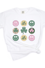 RETRO LUCKY SHAMROCK TEE (COMFORT COLORS) - Maple Row Boutique 