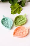 3 pack Vintage Leaf Shape Soap Dish with water catch - Maple Row Boutique 