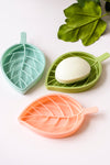 3 pack Vintage Leaf Shape Soap Dish with water catch - Maple Row Boutique 