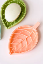 3 pack Vintage Leaf Shape Soap Dish with water catch - Maple Row Boutique 