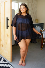 Warm Days, Cool Nights Top in Black - Maple Row Boutique 