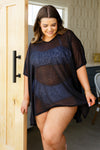 Warm Days, Cool Nights Top in Black - Maple Row Boutique 