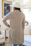 What's Mine Is Yours Striped Cardigan - Maple Row Boutique 