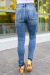 Winona Released Hem Side Slit Skinnies - Maple Row Boutique 