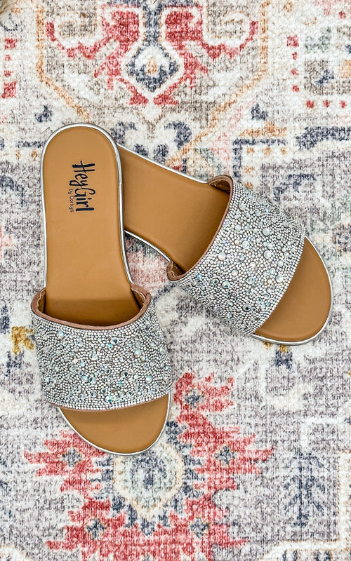 Corky’s Pizzaz Rhinestone Slides - Maple Row Boutique 