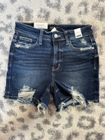 Distressed Hem Judy Blue Shorts - Maple Row Boutique 