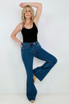 Cool Runnings Control Top, Cool Denim Flare Jeans By Judy Blue - Maple Row Boutique 