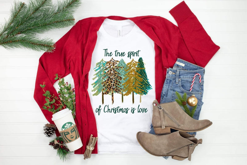 Christmas Spirit Tee - Maple Row Boutique 