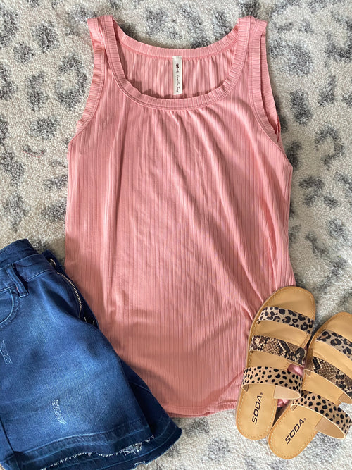 Ribbed Tank - Maple Row Boutique 