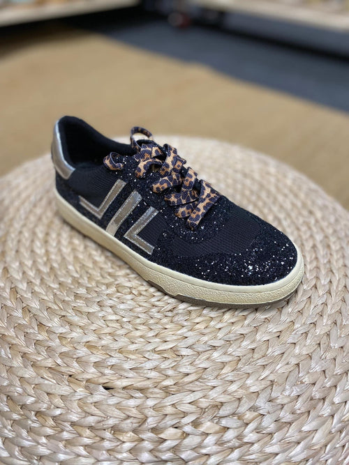 Black Max Glitter Sneaker - Maple Row Boutique 