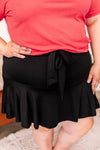 Hips Don’t Lie Black Skort - Maple Row Boutique 